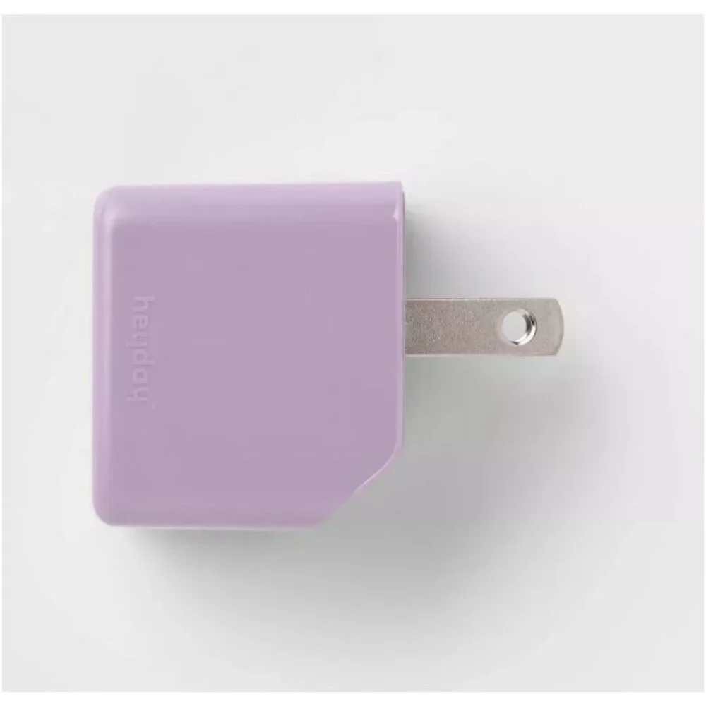 Heyday Single Port Wall Charger 12 Watts Pastel Lavender